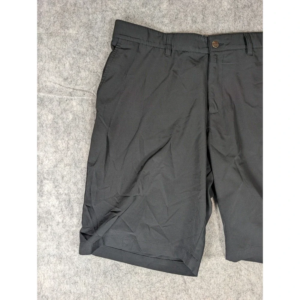 Adidas Mens Golf Shorts Black Stretch Flat Front Performance Activewear 38